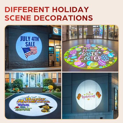 GOBOHUB 80w 120w Outdoor Indoor Christmas themed logo projection lights - Gobohub