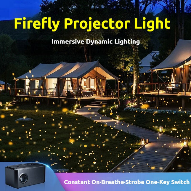 New Outdoor Firefly Projection Light | Dynamic Effects for Camping Courtyard Bar - Gobohub
