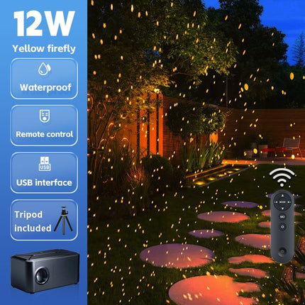 New Outdoor Firefly Projection Light | Dynamic Effects for Camping Courtyard Bar - Gobohub