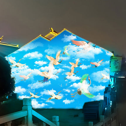 GOBOHUB 160W Outdoor Flowing Blue Sky and Clouds Animated Projector
